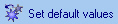 Set default values for peak detection.